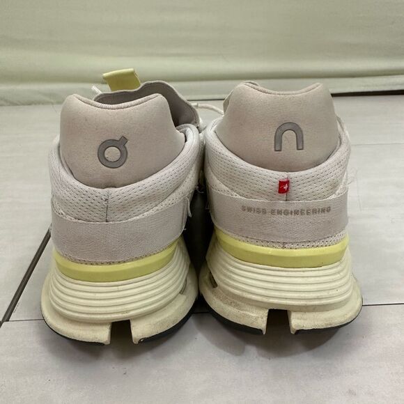 On Clouds Cloudnova White Green Men’s Atheltic Running Tennis Shoes 11 - Picture 4 of 9